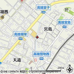 愛知県丹羽郡扶桑町高雄宮島220周辺の地図