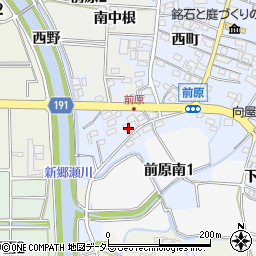 愛知県犬山市前原東野畔71周辺の地図