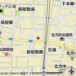 愛知県一宮市北方町北方新屋敷郷113周辺の地図