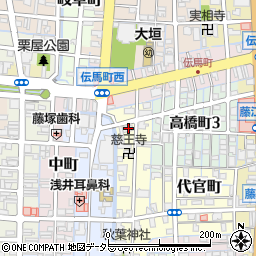 岐阜県大垣市東長町10周辺の地図