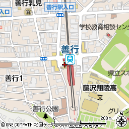 マクドナルド小田急善行駅前店周辺の地図