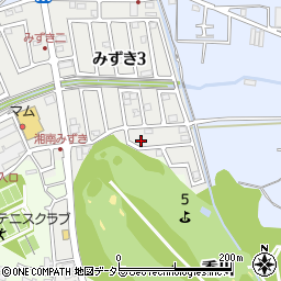 神奈川県茅ヶ崎市みずき3丁目5-24周辺の地図
