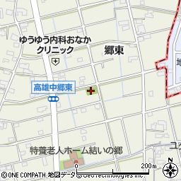 北新田児童遊園トイレ周辺の地図