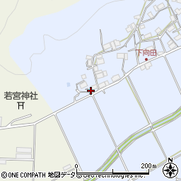 京都府綾部市向田町滝周辺の地図