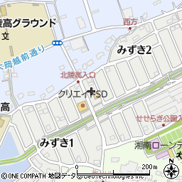 神奈川県茅ヶ崎市みずき2丁目23周辺の地図