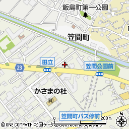 東京新聞大船北部販売所周辺の地図