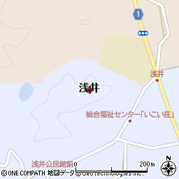 鳥取県西伯郡南部町浅井周辺の地図