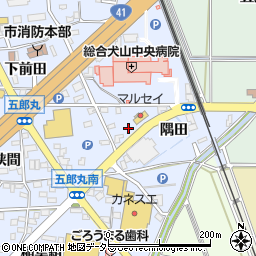 愛知県犬山市五郎丸隅田25周辺の地図