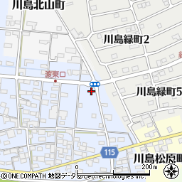 川島変電所周辺の地図