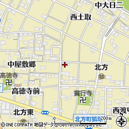 愛知県一宮市北方町北方宝行寺廻り47周辺の地図