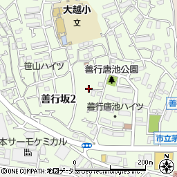 神奈川県藤沢市善行坂周辺の地図