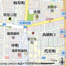 岐阜県大垣市東長町5周辺の地図
