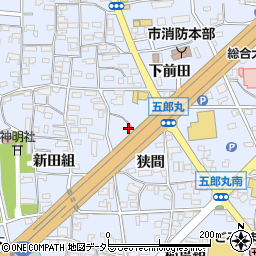 愛知県犬山市五郎丸周辺の地図