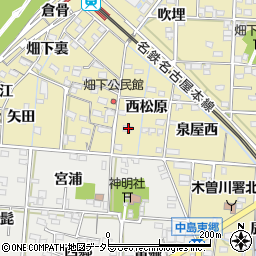愛知県一宮市北方町北方西松原8周辺の地図