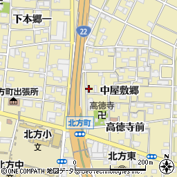 愛知県一宮市北方町北方中屋敷郷237周辺の地図