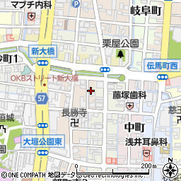 ＮＴＴル・パルク大垣郭町東第１駐車場周辺の地図