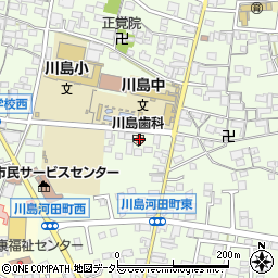 川島歯科医院周辺の地図