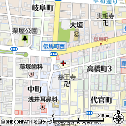 岐阜県大垣市東長町3周辺の地図