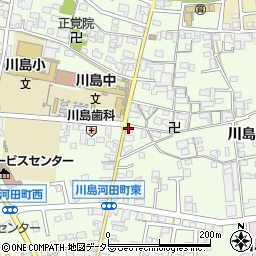 川島学校前周辺の地図