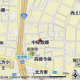 愛知県一宮市北方町北方中屋敷郷227周辺の地図