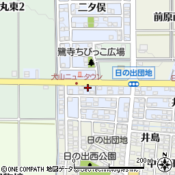 愛知県犬山市五郎丸鷺寺周辺の地図