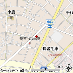 愛知県江南市小杁町長者毛東周辺の地図