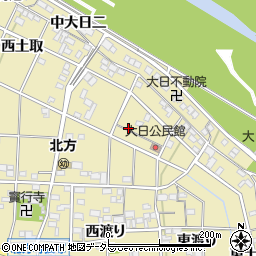 愛知県一宮市北方町北方中土取周辺の地図