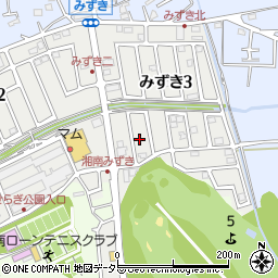 神奈川県茅ヶ崎市みずき3丁目2-5周辺の地図