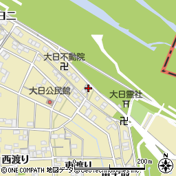 愛知県一宮市北方町北方東大日45周辺の地図