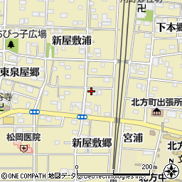 愛知県一宮市北方町北方新屋敷郷109周辺の地図