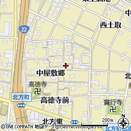 愛知県一宮市北方町北方中屋敷郷87周辺の地図