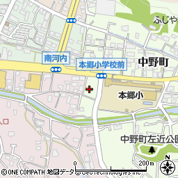 神奈川県横浜市栄区中野町6周辺の地図