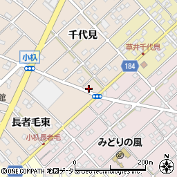愛知県江南市小杁町千代見173周辺の地図