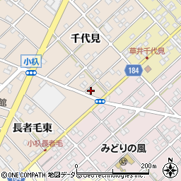 愛知県江南市小杁町千代見171周辺の地図