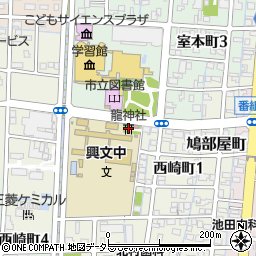 龍神社周辺の地図