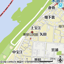 愛知県一宮市北方町北方西矢田周辺の地図