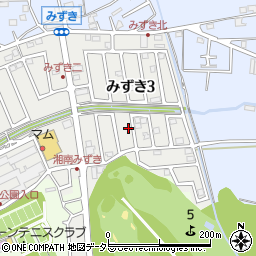 神奈川県茅ヶ崎市みずき3丁目3-14周辺の地図