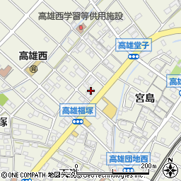 愛知県丹羽郡扶桑町高雄堂子336周辺の地図