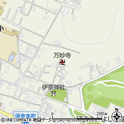 高勝山万妙寺周辺の地図