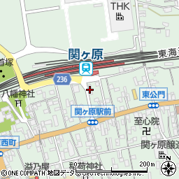 関ケ原駅前　観光交流館周辺の地図