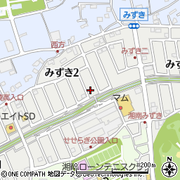 神奈川県茅ヶ崎市みずき2丁目15-2周辺の地図