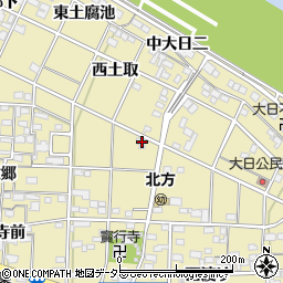 愛知県一宮市北方町北方宝行寺廻り21周辺の地図