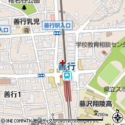 みずほ銀行善行駅 ＡＴＭ周辺の地図