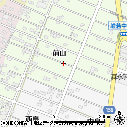 愛知県江南市般若町前山周辺の地図