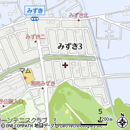神奈川県茅ヶ崎市みずき3丁目3-6周辺の地図