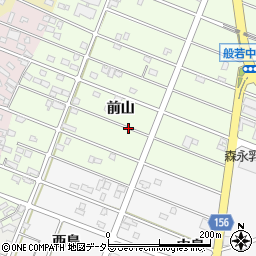 愛知県江南市般若町（前山）周辺の地図