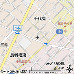 愛知県江南市小杁町千代見161周辺の地図