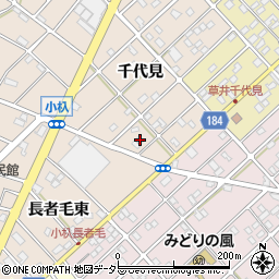 愛知県江南市小杁町千代見167周辺の地図