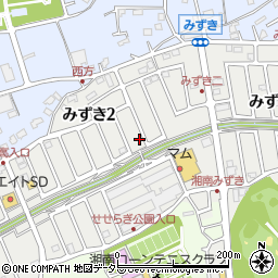 神奈川県茅ヶ崎市みずき2丁目15-17周辺の地図