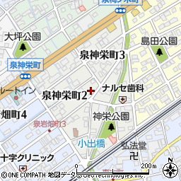 岐阜県土岐市泉神栄町周辺の地図